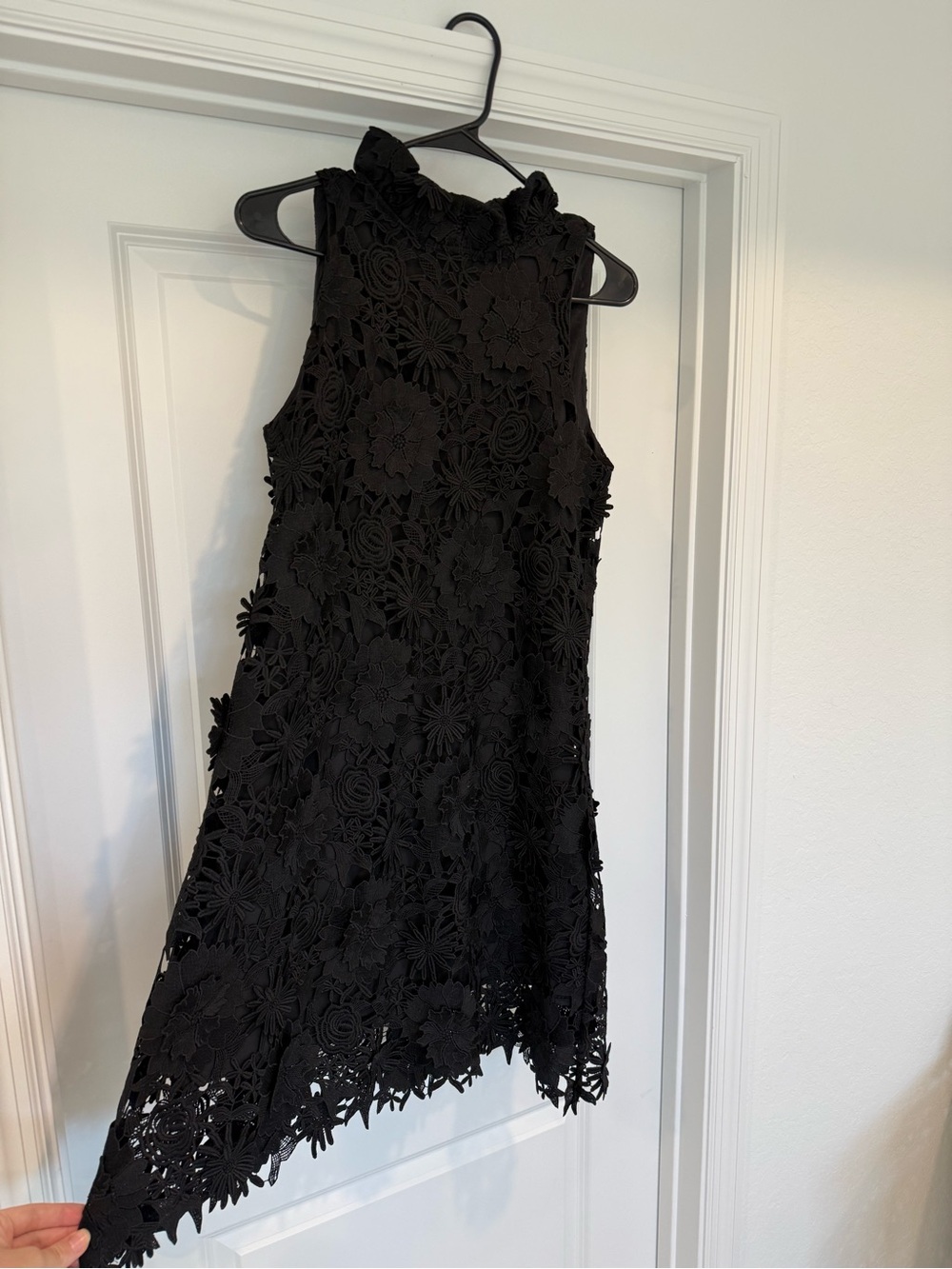 Tuckernuck Black Floral Lace Sleeveless Dress